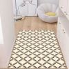 Simple Geometric Home Entrance Floor Mat Crystal Velvet Absorbent Non-slip Arched Rectangle Carpet Home Decoration Foot Mat Semi-circle Door Mat