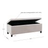 Tufted Top Soft Close Storage Bench
